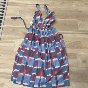 Anthropologie Multicolor Striped Maxi Dress